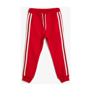 Koton Unisex Red Striped Tracksuit Bottom