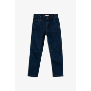 Koton Blue Boy Pocket Detailed Jean Trousers