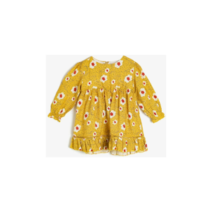 Koton Yellow Baby Floral Dress