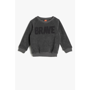 Koton Baby Girl Gray Sweatshirt