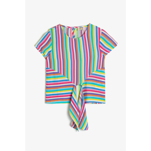 Koton Girl's Colorful Striped Blouse