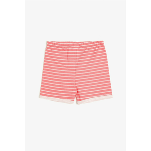 Koton Coral Striped Baby Girl Shorts & Bermuda