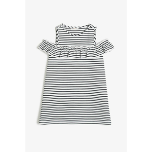 Koton Girl Navy Blue Striped Dress