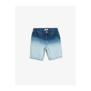 Koton Boy Navy Blue Pocket Detailed Jean Sort