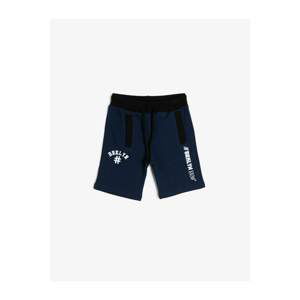 Koton Boy Navy Blue Printed Sort