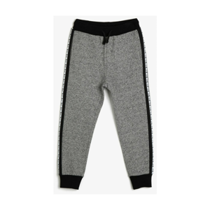 Koton Men Gray Written Printed Tracksuit Bottom