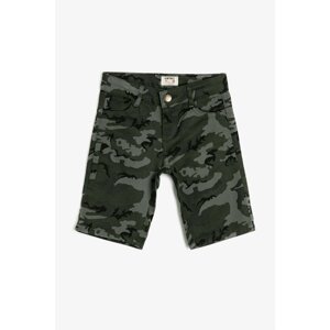 Koton Khaki Patterned Boy Shorts & Bermuda