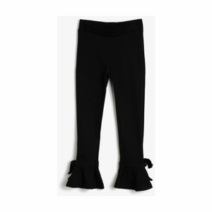 Koton Black Girl Legging Detail Leggings