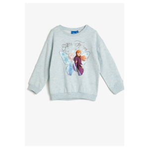 Koton Blue Girl Frozen Printed Sweatshirt