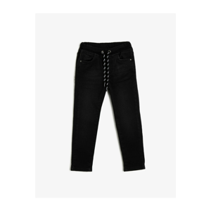 Koton Boy Black Waist Bagged Jean Trousers