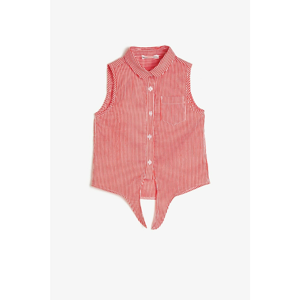 Koton Girl Red Striped Shirt