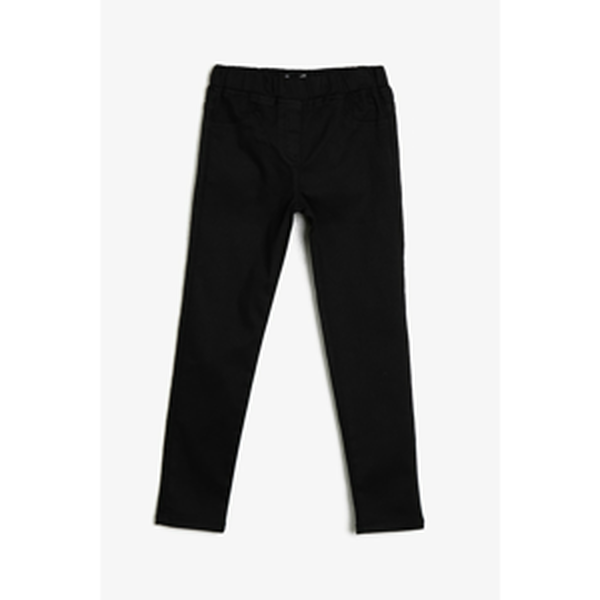 Koton Men's Black Pocket Detailed Trousers