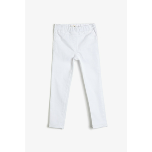 Koton Men's White Pocket Detailed Trousers