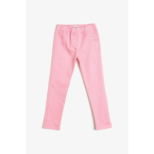 Koton Men's Pink Pocket Detailed Trousers