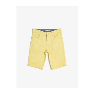 Koton Boy Yellow Pocket Detailed Shorts