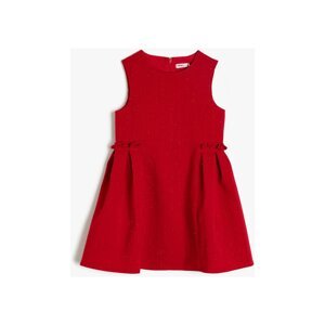 Koton Red Child Firfir Detailed Dress