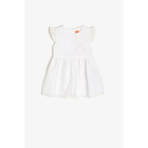 Koton Baby Girl White Patterned Dress