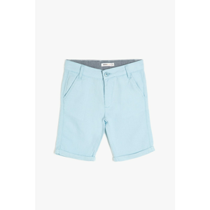 Koton Blue Boy Pocket Detailed Shorts