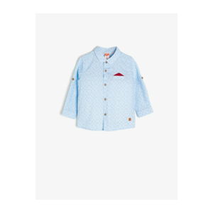 Koton Baby Boy Blue Pocket Detailed Shirt
