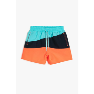Koton Navy Blue Boy's Pocket Detailed Swim Shorts