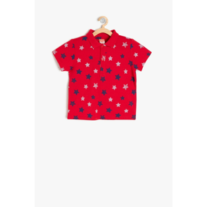 Koton Red Baby Boy Polo Neck T-Shirt