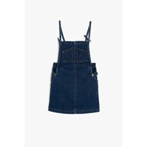 Koton Blue Girl's Pocket Detailed Jean Dress