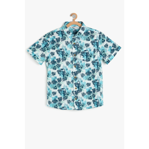 Koton Green Boy Patterned Shirt