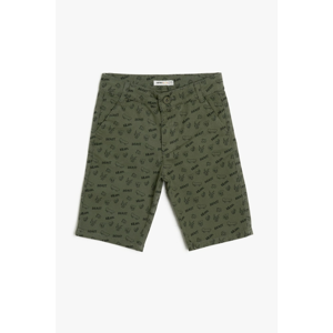 Koton Green Boy Printed Printed Shorts