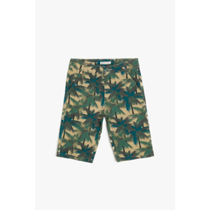 Koton Ecru Boy Patterned Shorts