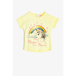 Koton Yellow Girl Emoji T-Shirt
