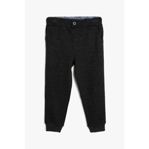 Koton Boy Gray Button Detailed Sweatpants