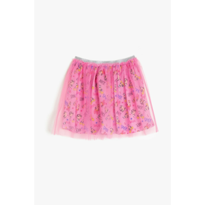 Koton Pink Girl Powerpuff Girls Printed Skirt