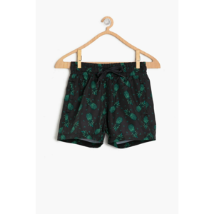 Koton Black Boy Patterned Swim Shorts