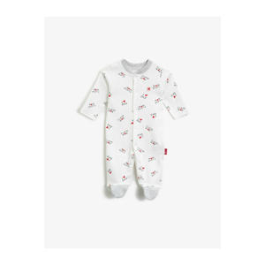 Koton Baby Boy Fence Jumpsuit Printed Printed Cotton