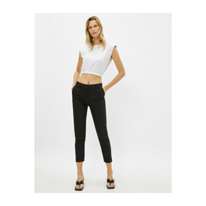 Koton Women's Black Pocket Trousers