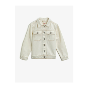 Koton Classic Collar Cotton Pocket Jean Jacket