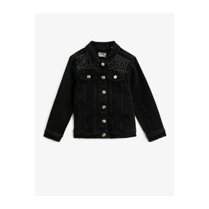 Koton Tasseled Pocket Classic Collar Cotton Jean Jacket