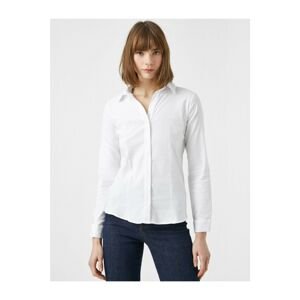 Koton Women's White Cotton Shirt