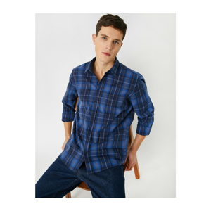 Koton Men's Blue Shirt