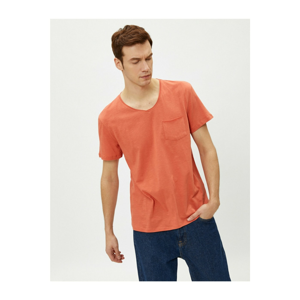 Koton Men's V Neck T-Shirt Basic Short Sleeve Cotton