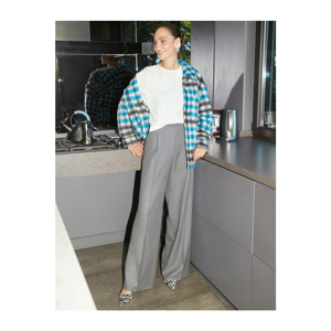 Koton Trousers For Women Gray Desire Sabanci