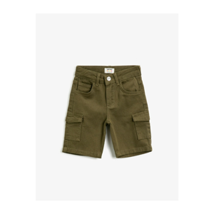 Koton Boy Green Pocket Cotton Sort