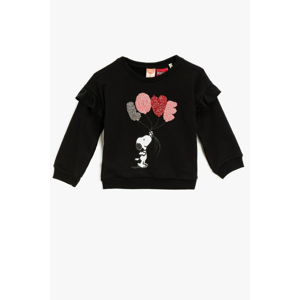 Koton Girl Sweat Black