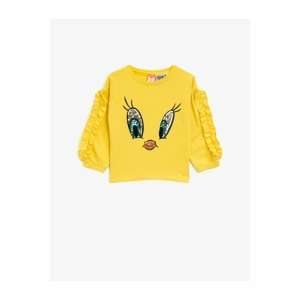 Koton Baby Girl Yellow Sweatshirt