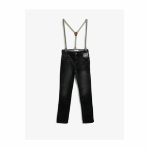 Koton Strappy Cotton Pocket Jean Trousers