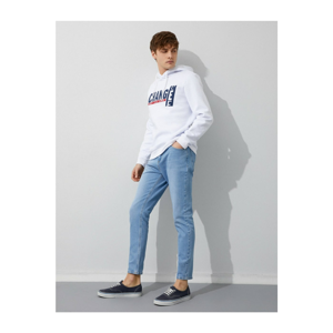 Koton Men's Blue Fit Jean Trousers