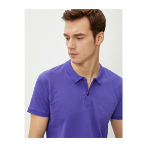 Koton Polo T-shirt - Purple - Regular