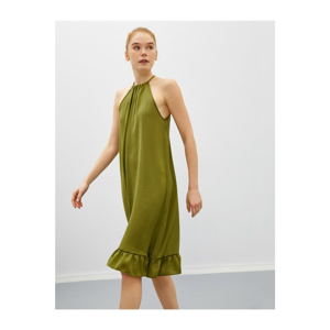 Koton Women's Green Halter Neck Short Dress