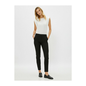 Koton Women's Black Pocket Trousers