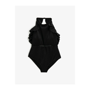 Koton Swimsuit - Black - Plain